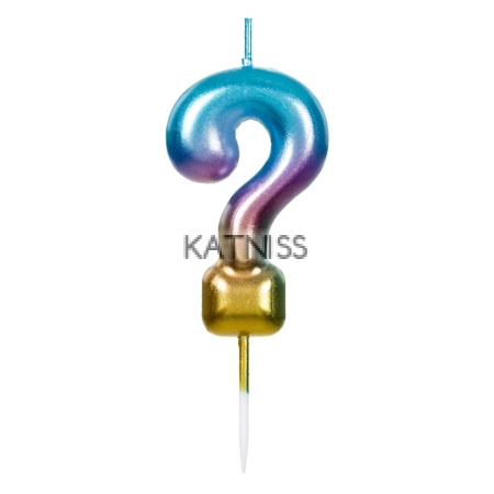 Свещ за рожден ден с въпросителен знак / Question Birthday Candle
