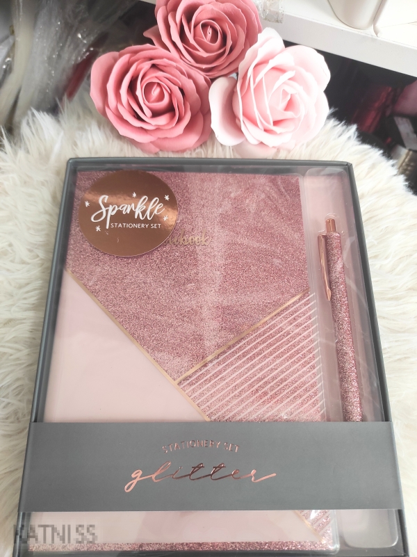 Комплект блестящи тефтер и химикал / Notebook With Pen
