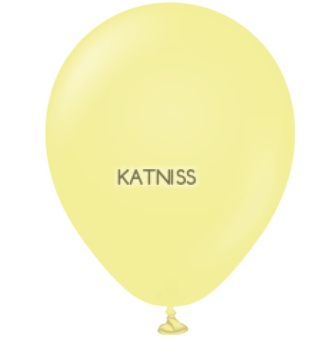 Жълт латексов балон - 30 см / Yellow balloon - 30 cm