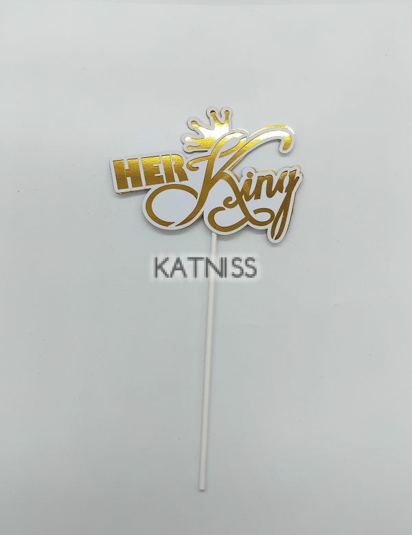 Топер за торта "Her King"