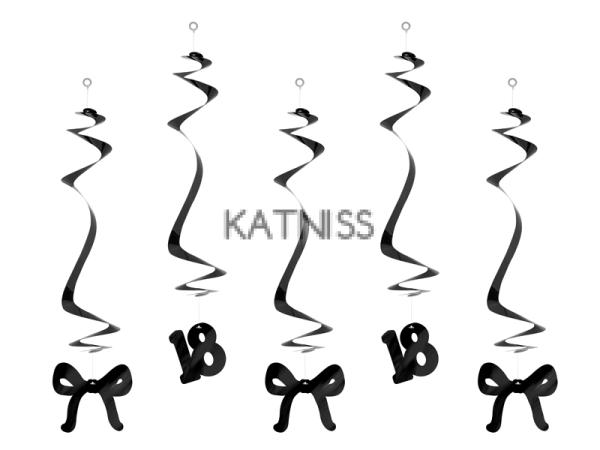 Черно-бели висулки за 18-ти рожден ден