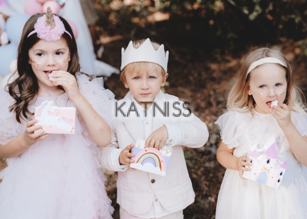 Кутии за снакс - еднорог, замък и дъга