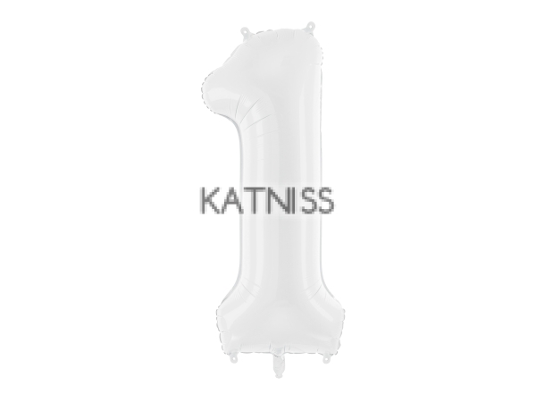 ФОЛИЕВ БАЛОН ЦИФРА БЯЛ ОТ 1 ДО 9 -110/39 СМ