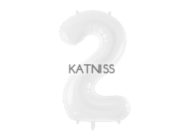 ФОЛИЕВ БАЛОН ЦИФРА БЯЛ ОТ 1 ДО 9 -110/39 СМ