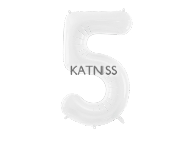 ФОЛИЕВ БАЛОН ЦИФРА БЯЛ ОТ 1 ДО 9 -110/39 СМ