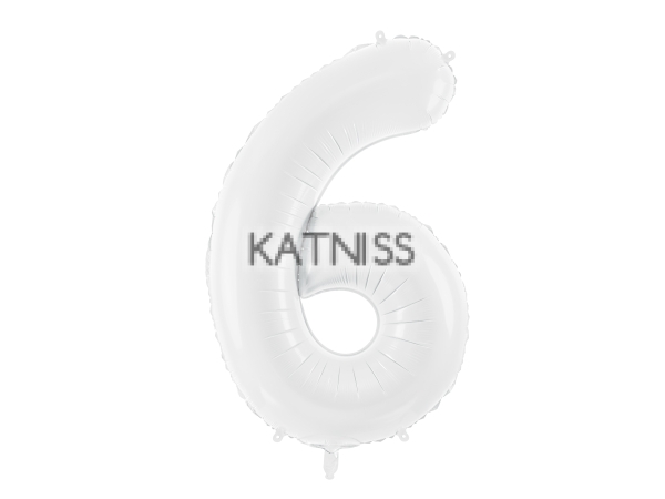 ФОЛИЕВ БАЛОН ЦИФРА БЯЛ ОТ 1 ДО 9 -110/39 СМ