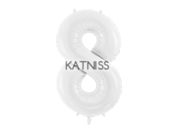 ФОЛИЕВ БАЛОН ЦИФРА БЯЛ ОТ 1 ДО 9 -110/39 СМ