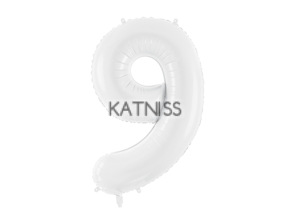 ФОЛИЕВ БАЛОН ЦИФРА БЯЛ ОТ 1 ДО 9 -110/39 СМ