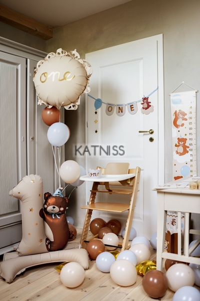 ФОЛИЕВ БАЛОН ONE -БЕЖОВ СЪС ЗЛАТЕН НАДПИС 