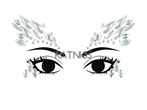  КРИСТАЛИ ЗА ЛИЦЕ  -СВЕТЕЩИ ВЪВ ТЪМНО