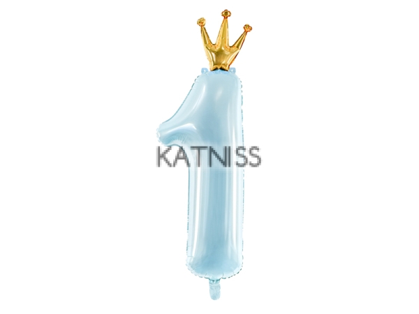 ФОЛИЕВ БАЛОН СИН СЪС ЗЛАТНА КОРОНА- 30/90 СМ.