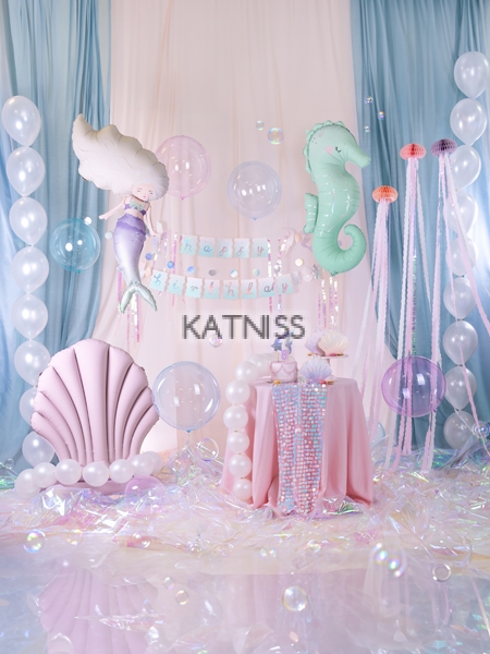 Прозрачен балон “Bubble”  –  40 см светло лилаво