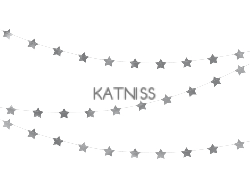 Банер със звезди - сребрист - 3.6 м - Silver Stars Banner - 3.6 m