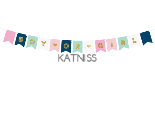 Банер "Boy or Girl" - 15x175 см - "Boy Or Girl" Banner - 15x175 cm