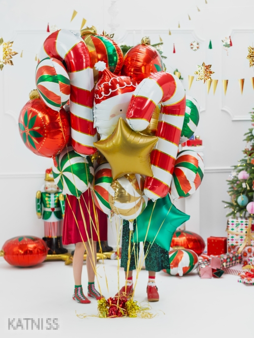 Фолиев балон под формата на звезда - зелен - 48 см / Green Star Foil Balloon - 48 cm
