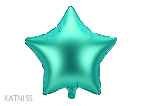 Фолиев балон под формата на звезда - зелен - 48 см / Green Star Foil Balloon - 48 cm