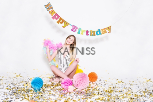 Банер "Happy Birthday" - 16х166 см / Banner "Happy Birthday" - 16x166 cm