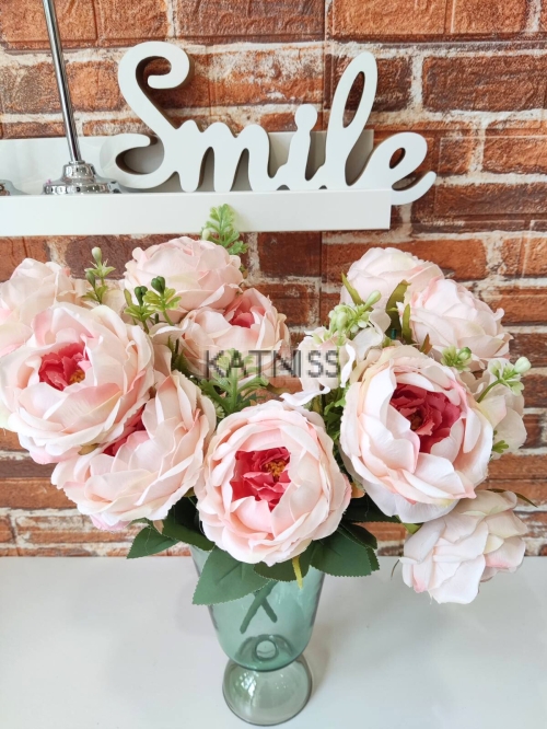 Розови изкуствени божури / Pink artificial peonies
