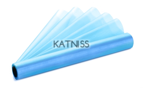 Светло синя органза ролка - 16 см/9 м