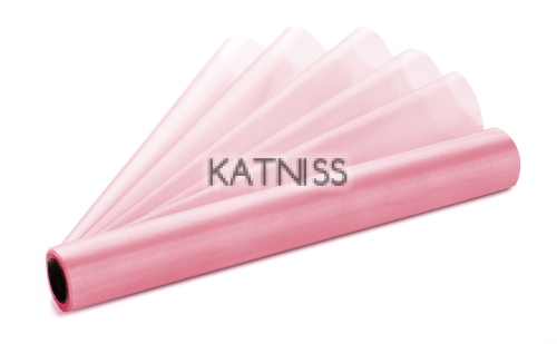 Светло розова органза ролка - 36 см/9 м