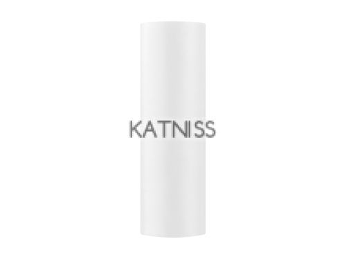 Бяла сатенена панделка - 16 см/9 м