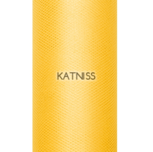 Жълт гладък тюл - 30 см/9 м