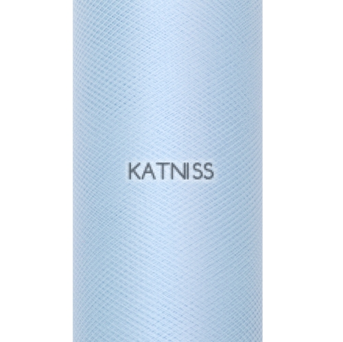 Светло син гладък тюл - 30 см/9 м