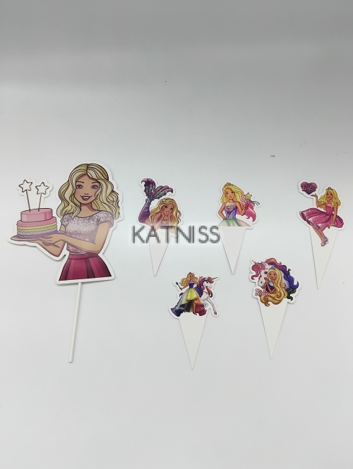 Топери за торта с Барби