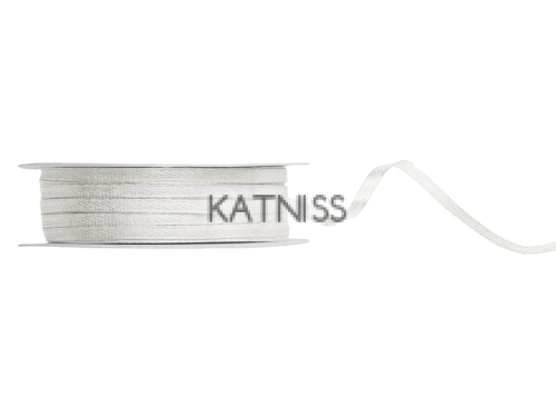 Светло кремава сатенена лента - 3 мм/50м