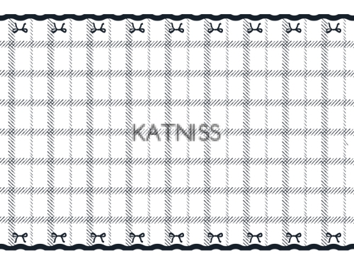 Кремава пластмасова покривка с черна панделка