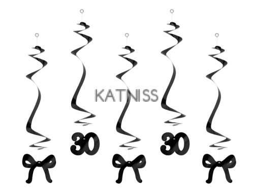 Черно-бели висулки за 30-ти рожден ден