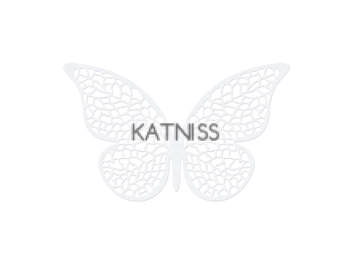 ХАРТИЕНИ ПЕПЕРУДИ БЯЛО - 10 БР.- 8.5 СМ.