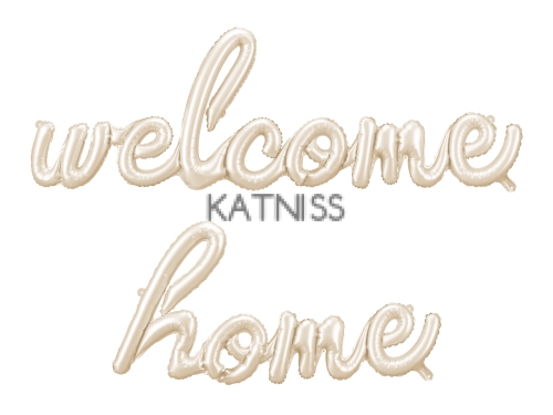 ФОЛЕВ БАЛОН WELCOME HOME -335/71 СМ. - КАПУЧИНО