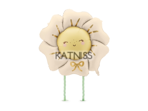 ФОЛИЕВ БАЛОН ЦВЕТЕ СЪС РЪЧИЧКИ И КРАЧЕТА СВЕТЛО БЕЖОВО -104/104 СМ.