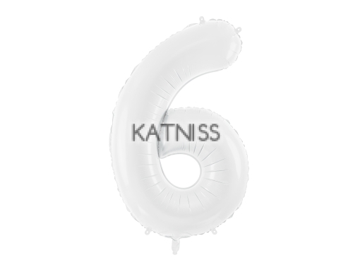 ФОЛИЕВ БАЛОН ЦИФРА БЯЛ ОТ 1 ДО 9 -110/39 СМ