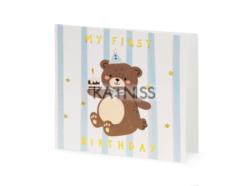 КАРТИЧКА МЕЧЕ MY FIRST BIRTHDAY- 14/14 SM