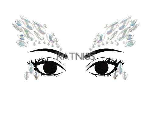  КРИСТАЛИ ЗА ЛИЦЕ  -СВЕТЕЩИ ВЪВ ТЪМНО