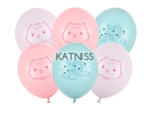 Балони къщичката на Габи латекс 30 см. – комплект 6 броя