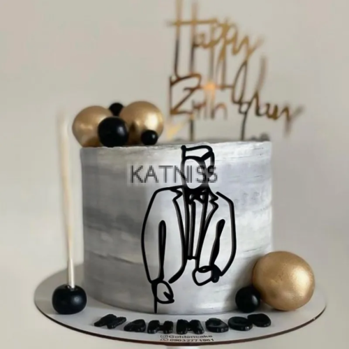 Топер за торта „Елегантен джентълмен“