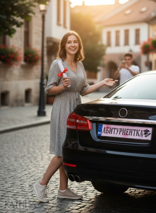 Car sign “Prom” | Graduation Car Plate